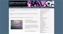 Desktop Screenshot of graffitiremovalperth.com.au