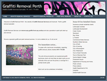 Tablet Screenshot of graffitiremovalperth.com.au